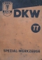 Preview: DKW Special-Tools 77 Partlist 1956 in original folder (6848)